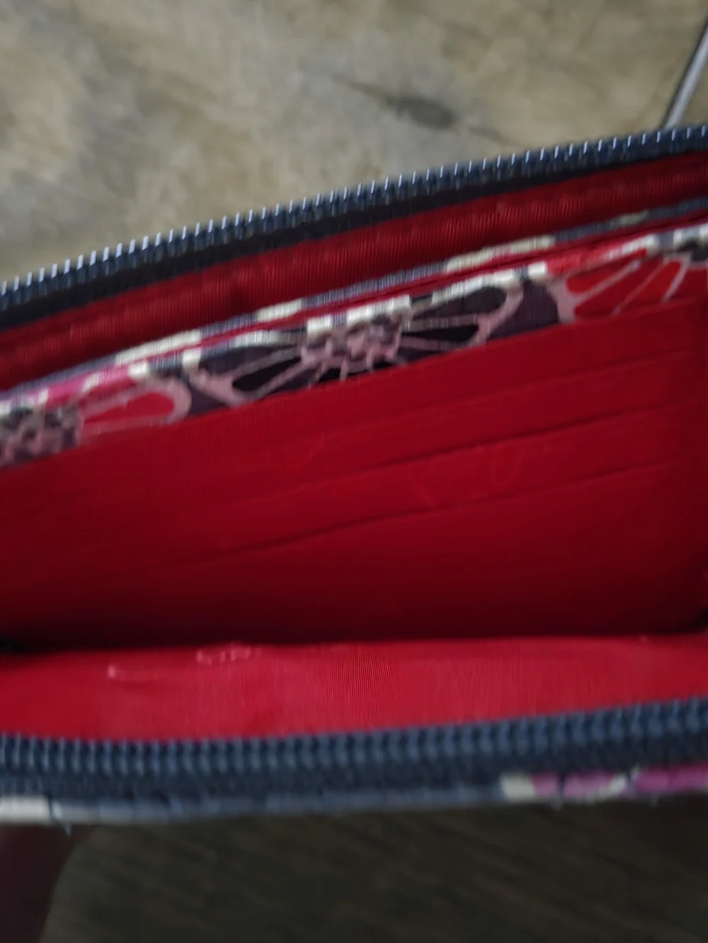 Vera Bradley quilted cosmetic